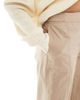 ASOS DESIGN ASOS DESIGN straight clean utility pants in stone-Brown - 4