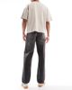 ASOS DESIGN ASOS DESIGN straight fit jeans with yellow tint in washed black - 2