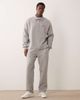 ASOS DESIGN ASOS DESIGN straight fit sweatpants with woven label in gray heather - part of a set - 1
