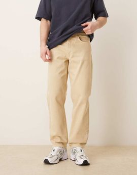 ASOS DESIGN ASOS DESIGN straight jeans in ecru-Neutral