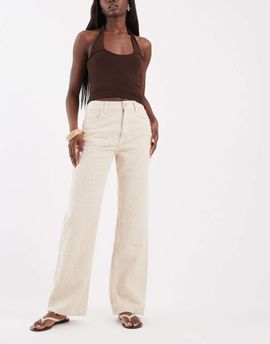ASOS DESIGN ASOS DESIGN straight jeans in textured denim-Neutral