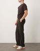 ASOS DESIGN ASOS DESIGN straight leg dress pants in dark brown pinstripes with cuffs - 3