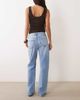 ASOS DESIGN ASOS DESIGN straight leg full length jean in bleach wash-Blue - 2