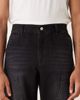 ASOS DESIGN ASOS DESIGN straight leg jeans in black wash with carpenter details - 4