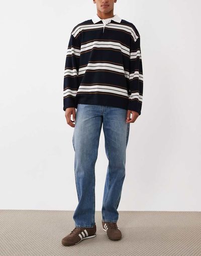 ASOS DESIGN ASOS DESIGN straight leg jeans in dark washed blue