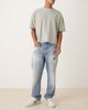 ASOS DESIGN ASOS DESIGN straight leg jeans in mid wash blue with rips - 1