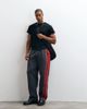 ASOS DESIGN ASOS DESIGN Straight leg jogger with woven tape in charcoal poly cotton-Gray - 1