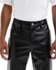 ASOS DESIGN ASOS DESIGN straight leg pants in black faux leather - 4