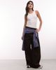 ASOS DESIGN ASOS DESIGN straight leg pants in cord in chocolate brown - 1