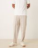 ASOS DESIGN ASOS DESIGN straight leg pants with elastic waist band and pintucks in stone-Gray - 1