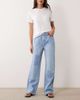 ASOS DESIGN ASOS DESIGN straight leg patchwork jeans in bleach-Blue - 1