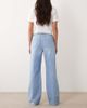 ASOS DESIGN ASOS DESIGN straight leg patchwork jeans in bleach-Blue - 2