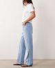 ASOS DESIGN ASOS DESIGN straight leg patchwork jeans in bleach-Blue - 3