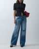 ASOS DESIGN ASOS DESIGN straight leg rip detail jean in mid wash-Blue - 1