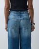 ASOS DESIGN ASOS DESIGN straight leg rip detail jean in mid wash-Blue - 3