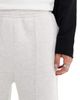 ASOS DESIGN ASOS DESIGN straight leg scuba sweatpants in white heather-Red - 4