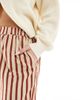 ASOS DESIGN ASOS DESIGN straight leg seersucker pants in rust stripe-Multi - 3