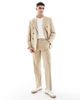ASOS DESIGN ASOS DESIGN straight leg suit pants in stone-Neutral - 1