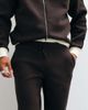 ASOS DESIGN ASOS DESIGN straight leg sweatpants with piqué panels in brown scuba-style fabric - 4
