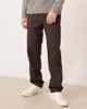 ASOS DESIGN ASOS DESIGN straight pants in brown wool look herringbone with belt tie - 1