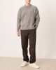 ASOS DESIGN ASOS DESIGN straight pants in brown wool look herringbone with belt tie - 2