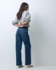 ASOS DESIGN ASOS DESIGN straight wide leg jeans in dark mid wash-Blue - 2