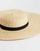 ASOS DESIGN ASOS DESIGN straw boater hat in natural-Brown - 3