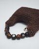 ASOS DESIGN ASOS DESIGN straw clutch purse with resin ball handle in chocolate-Brown - 3