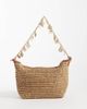 ASOS DESIGN ASOS DESIGN straw crochet shoulder bag with shell charm strap in natural-Neutral - 1