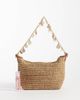 ASOS DESIGN ASOS DESIGN straw crochet shoulder bag with shell charm strap in natural-Neutral - 2