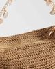 ASOS DESIGN ASOS DESIGN straw crochet shoulder bag with shell charm strap in natural-Neutral - 3