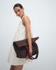 ASOS DESIGN ASOS DESIGN straw crochet tote in chocolate-Brown - 1