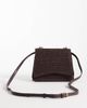 ASOS DESIGN ASOS DESIGN straw crossbody bag with resin top handle and detachable cross body strap in chocolate-Brown - 4