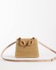 ASOS DESIGN ASOS DESIGN straw crossbody bag with resin top handle and detachable cross body strap in natural-Neutral - 4