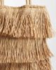ASOS DESIGN ASOS DESIGN straw fringe tote bag in natural-Neutral - 3