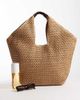 ASOS DESIGN ASOS DESIGN straw oversized vase tote bag in natural-Neutral - 2