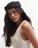 ASOS DESIGN ASOS DESIGN straw pillbox hat in black - 1