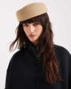 ASOS DESIGN ASOS DESIGN straw pillbox hat in natural-Neutral - 4