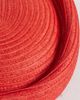 ASOS DESIGN ASOS DESIGN straw pillbox hat in red - 3