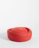 ASOS DESIGN ASOS DESIGN straw pillbox hat in red - 4
