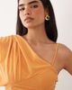 ASOS DESIGN ASOS DESIGN stretch chiffon scarf top in orange - 1
