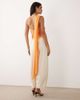 ASOS DESIGN ASOS DESIGN stretch chiffon scarf top in orange - 3