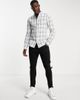 ASOS DESIGN ASOS DESIGN stretch skinny shirt in blue check - 3