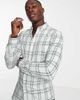 ASOS DESIGN ASOS DESIGN stretch skinny shirt in blue check - 4