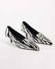 ASOS DESIGN ASOS DESIGN Strike loafer kitten mid heels in zebra-MULTI - 2