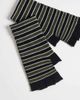 ASOS DESIGN ASOS DESIGN stripe fingerless glove in gray - 2