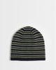 ASOS DESIGN ASOS DESIGN stripe skull beanie in gray - 1
