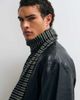 ASOS DESIGN ASOS DESIGN stripe super skinny scarf in gray - 1