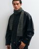 ASOS DESIGN ASOS DESIGN stripe super skinny scarf in gray - 2