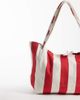 ASOS DESIGN ASOS DESIGN striped canvas tote bag in red-Multi - 4